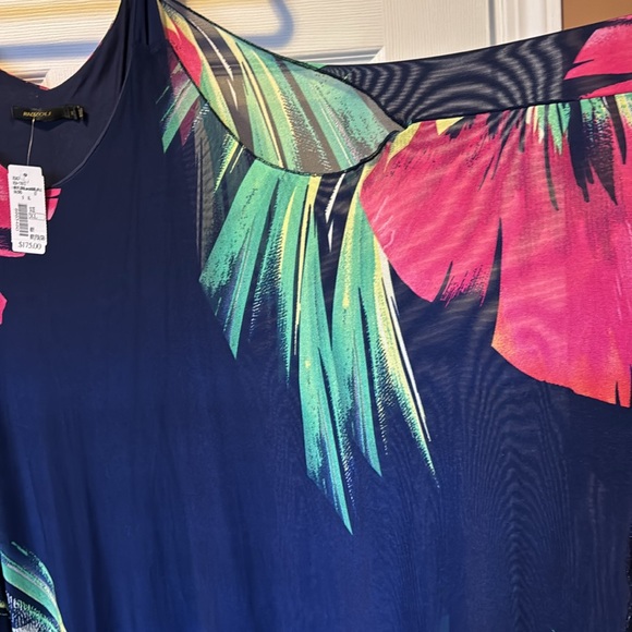 Multi Coloured Chiffon Maxi Dress NWT - Picture 3 of 7